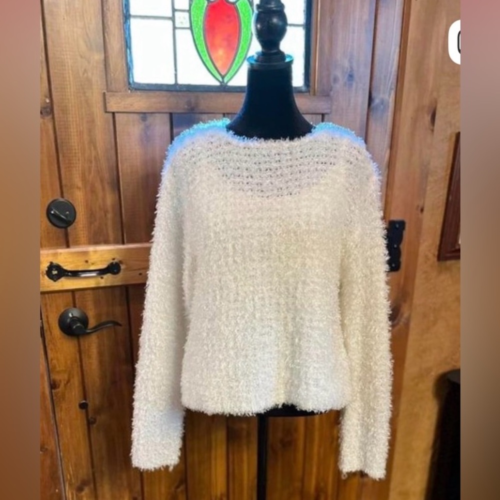 WOMEN MEDIUM SWEATER/pull over/by Speigel VINTAGE eyelash Soft shimmery 2041